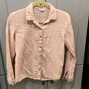 Ladies size small button down top